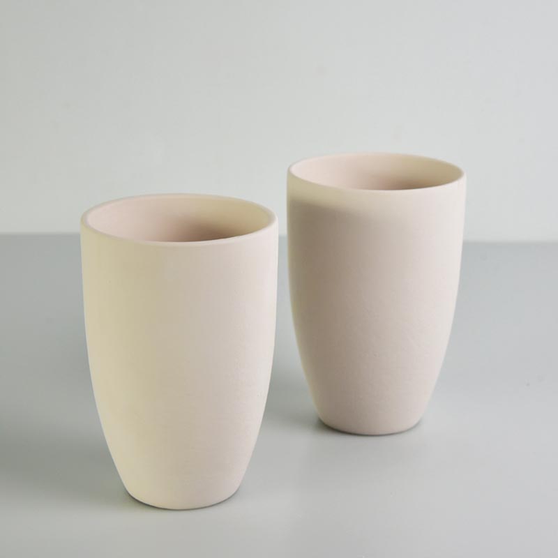 水流星陶艺素坯杯子水杯茶杯diy釉下彩绘画景德镇高白泥陶泥