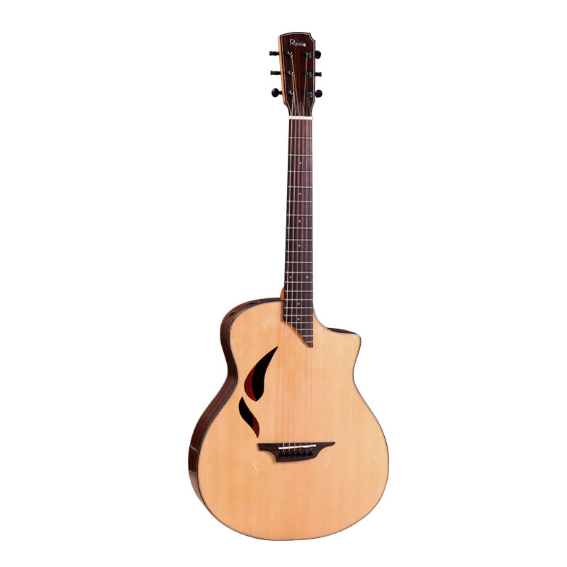 白熊音乐rainie小雨初学者入门男女36/41寸花月单板旅行民谣吉他