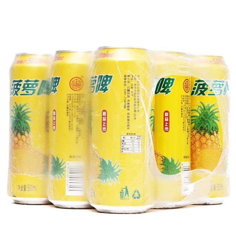 破损包赔菠萝啤饮料果味果啤整箱500ml大瓶碳酸汽水饮料