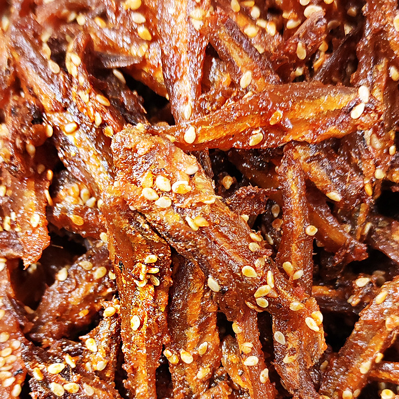 香辣零食银鱼250g500小鱼干鱼小吃即食休闲包邮即食鱼零食
