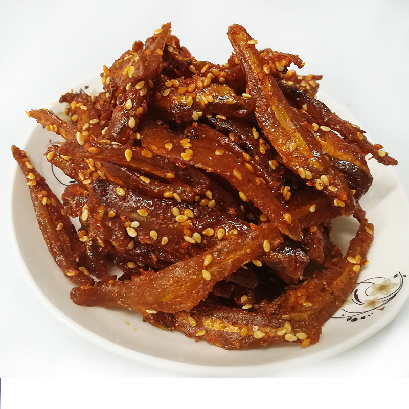 香辣零食银鱼250g500小鱼干鱼小吃即食休闲包邮即食鱼零食