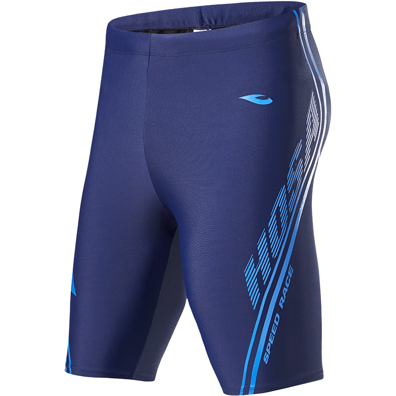 泳裤hosa浩沙平角五分裤防尴尬专业装备男士男士泳衣