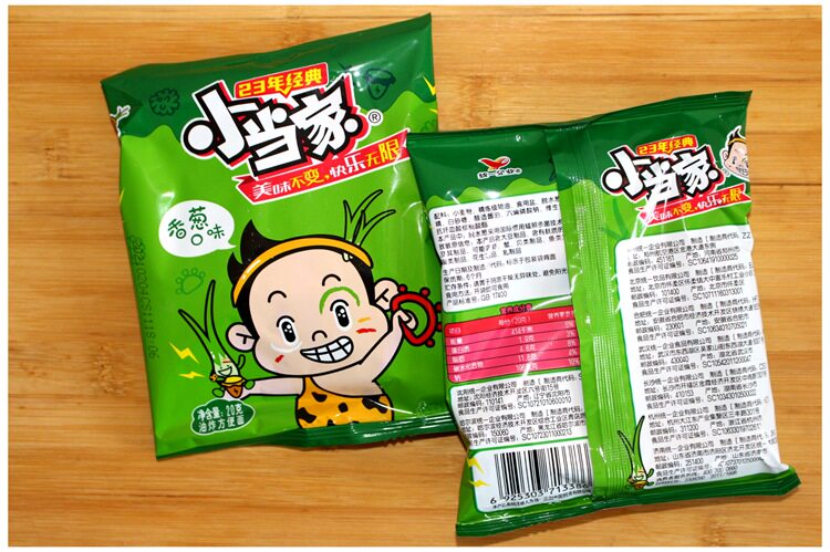 统一一小当家干脆香葱味脆脆面干吃方便面20g冲泡方便面