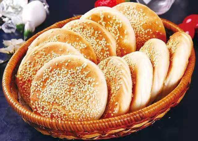 烧饼山东菏泽吊炉手工手工制制作河北缸炉烧饼河传统中式糕点