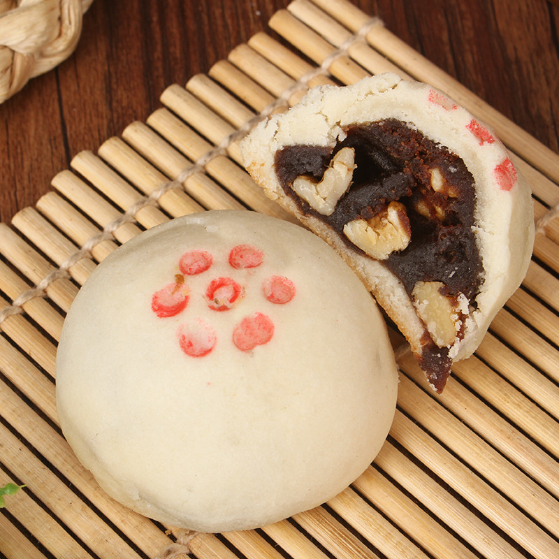 爱唐清真手工枣泥核桃贵妃400g西安老式传统传统中式糕点