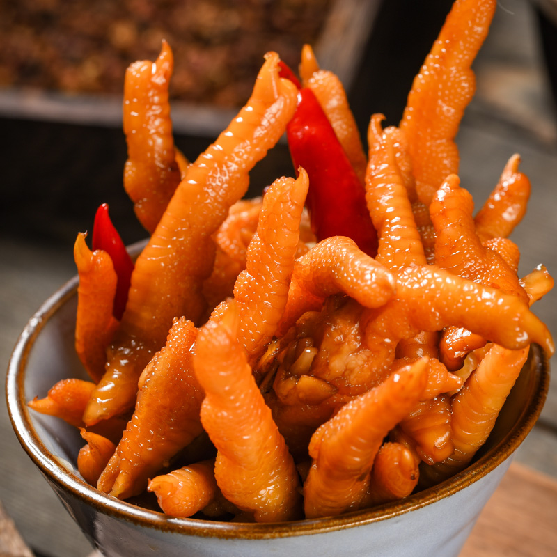 重庆香辣鸡爪散装卤泡凤爪辣鸡脚卤味熟食鸡爪特产零食休闲小吃