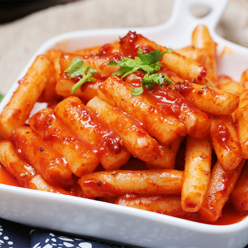 韩国正宗风味炒年糕条韩式东北特产速食火锅小吃送辣酱料4包包邮