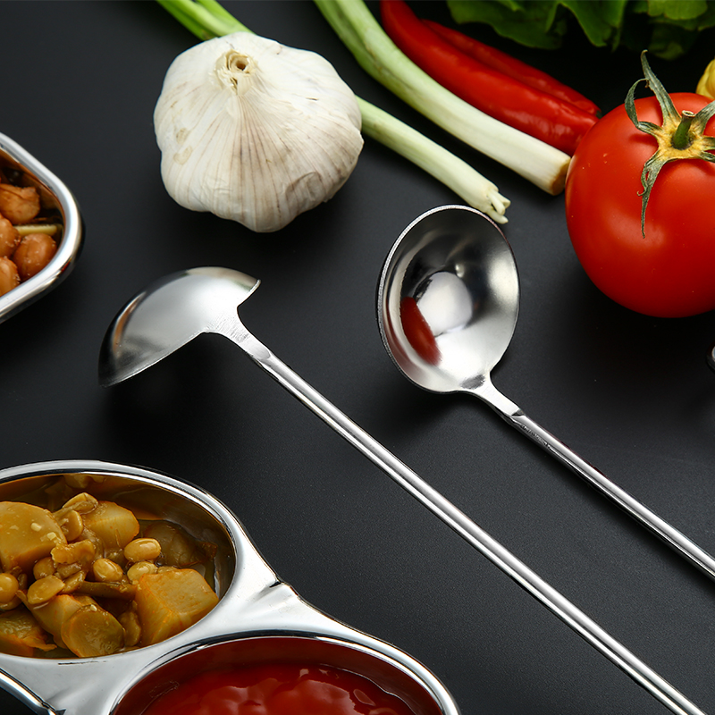 不锈钢调料勺加长柄调味勺深罐勺蜂蜜勺奶茶酒吧餐厅用厨房小工具