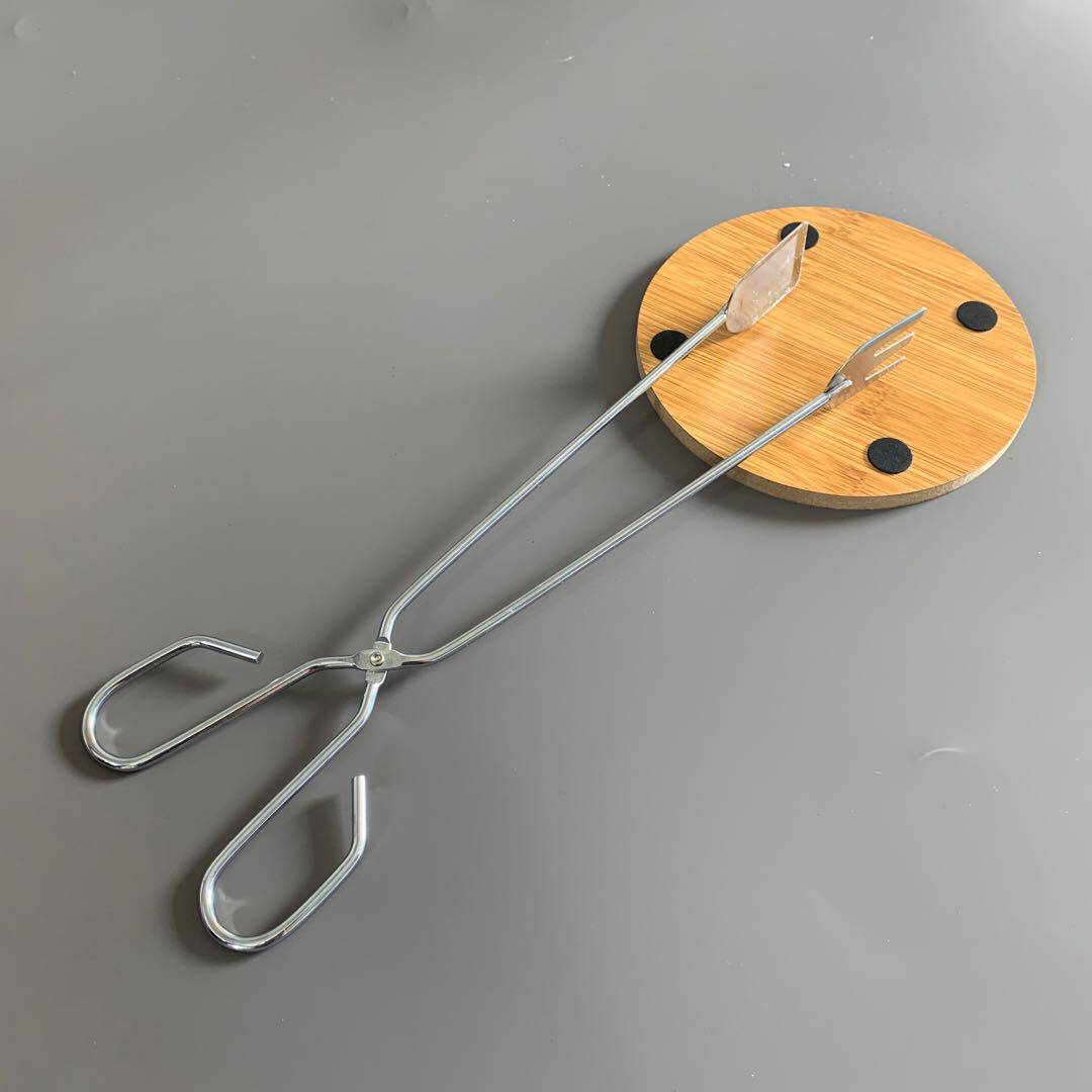 烧烤夹子加长加厚不锈钢防烫夹炭厨房油炸食品烧烤夹