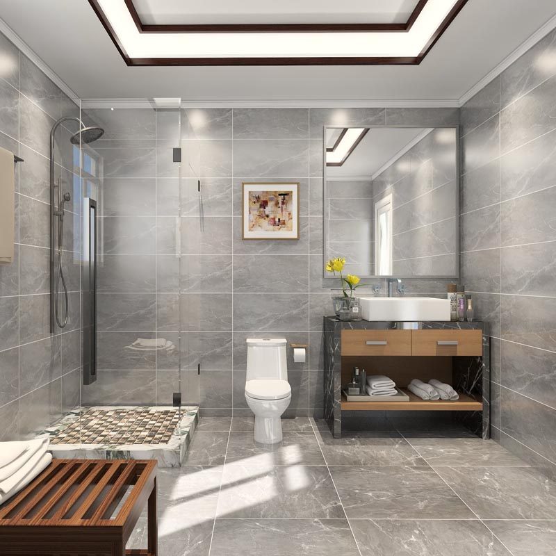 佛山瓷片300x600卫生间厨房墙砖灰色简约现代瓷砖其它类瓷砖