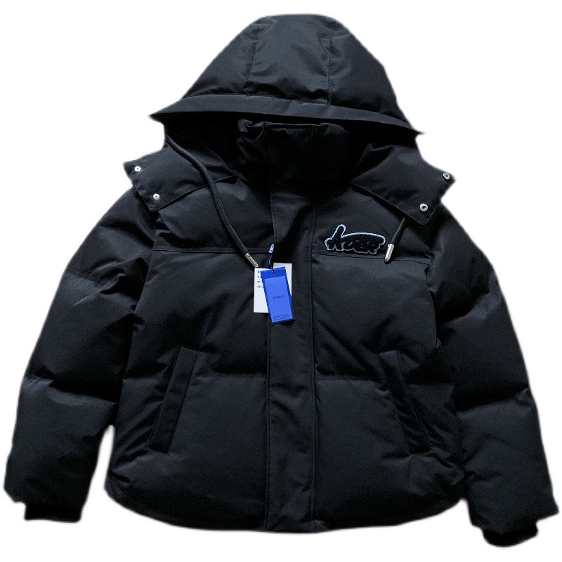 正品adererror秋冬新款植绒刺绣加厚高级羽绒服羽绒服