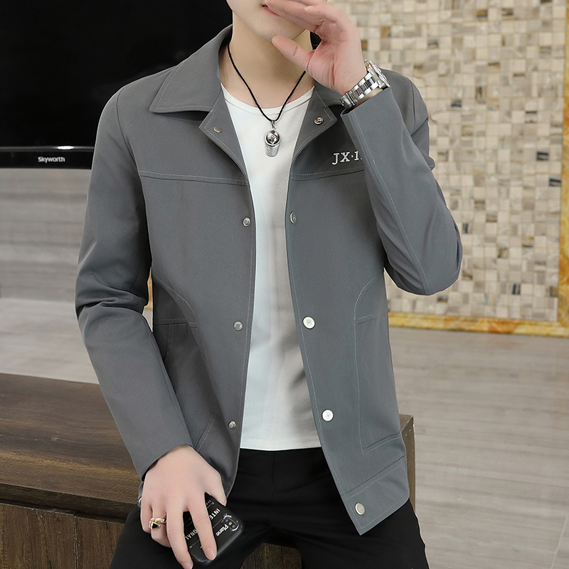 春装男士外套2022新款春天潮流帅气工装春秋季夹克休闲轻熟风上衣