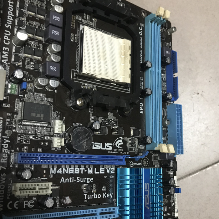 主板华硕m4n68tlev2am3支持双核四核主板