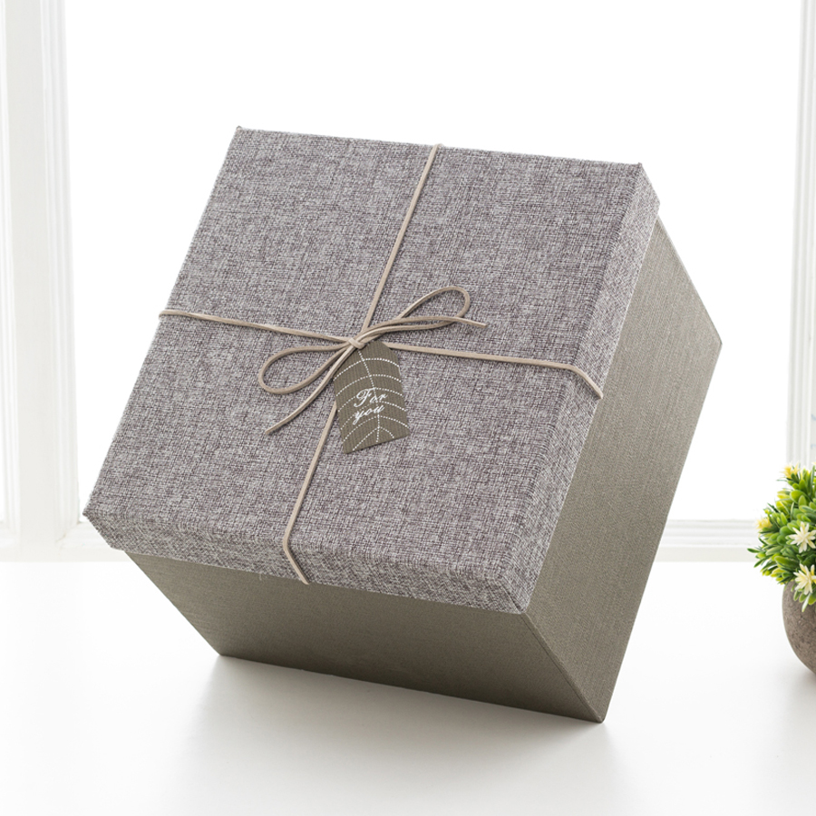 大号正方形礼品盒精美生日礼物盒情人节礼盒复古简约创意包装盒子