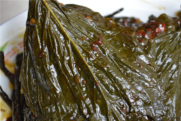 咸菜东北朝族泡菜酱菜酱香紫苏叶拌菜500克包邮腌制