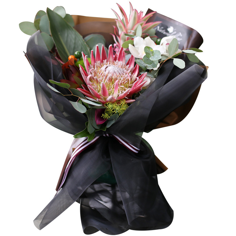 进口帝王菠萝花束北京同城速递朋友生日祝福鲜花速递同城