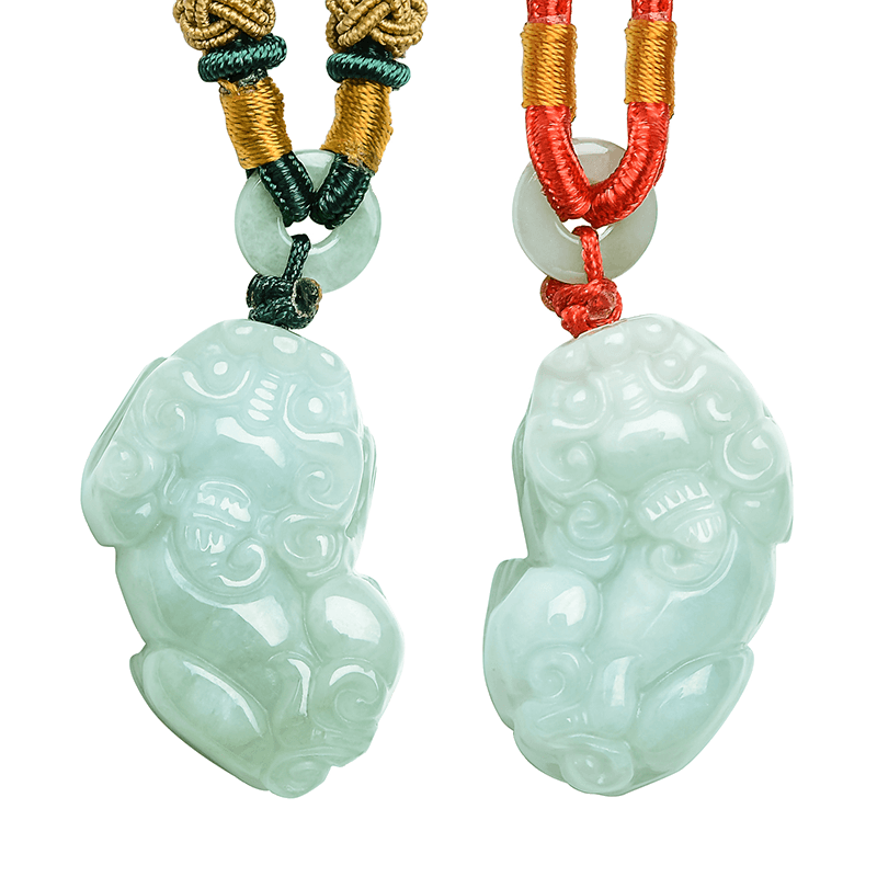 吉照堂天然翡翠玉貔貅吊坠开光玉坠招财转运项链挂件送礼玉石礼物
