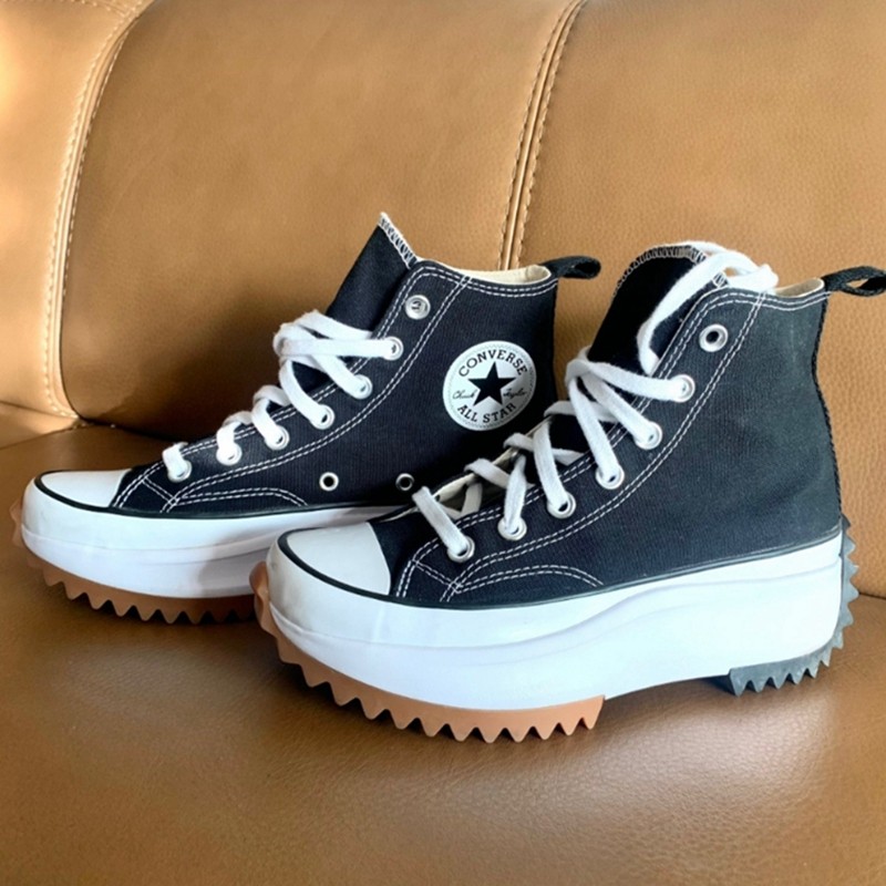 匡威converserunstarhike厚底增高高帮帆布鞋166800c166799c