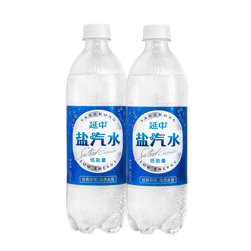 20瓶整箱夏季 延中盐汽水600ml 防暑降温解渴咸味碳酸饮料工厂团购