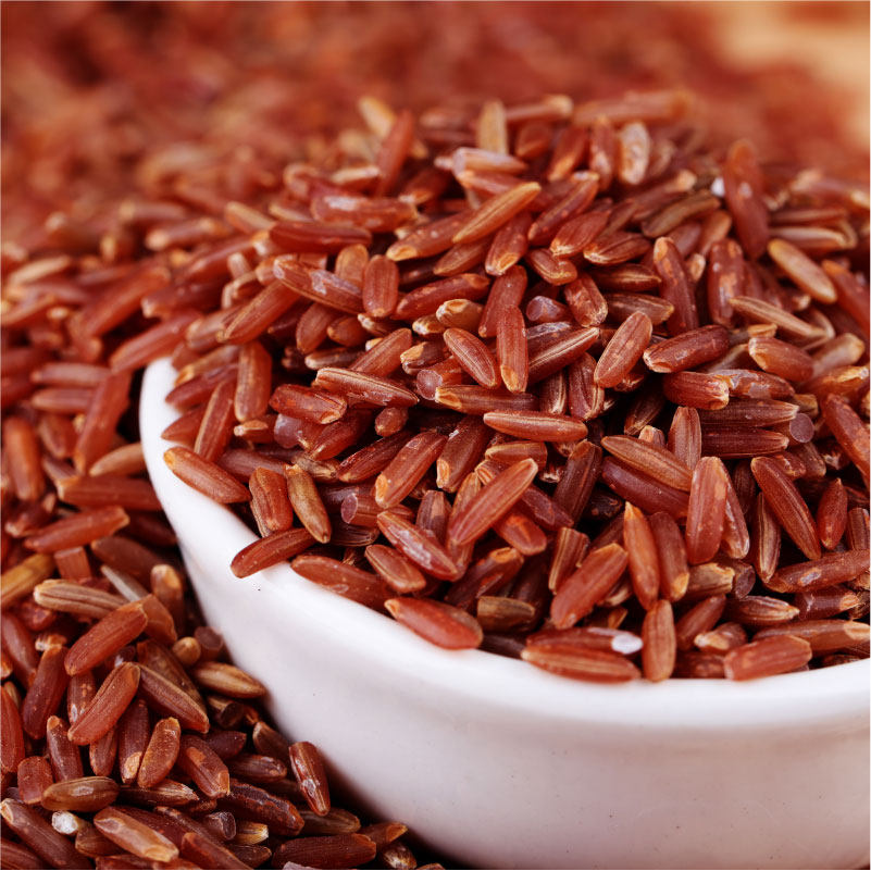 红米茗楚350gx3袋红大米糙米米饭健身食材直供糙米