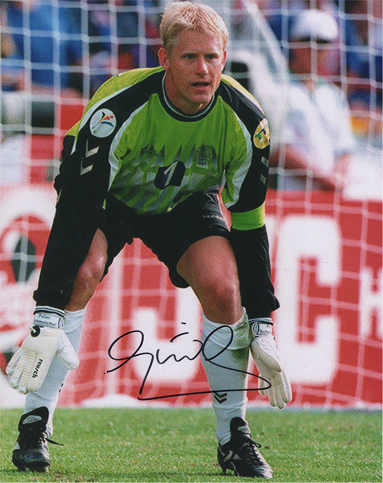 证据彼得舒梅切尔peterschmeichel丹麦国家队亲笔签名文创