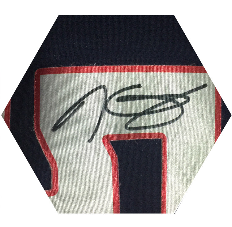 杜兰特美国5号国家队亲笔签名篮球球衣裱框sa文创