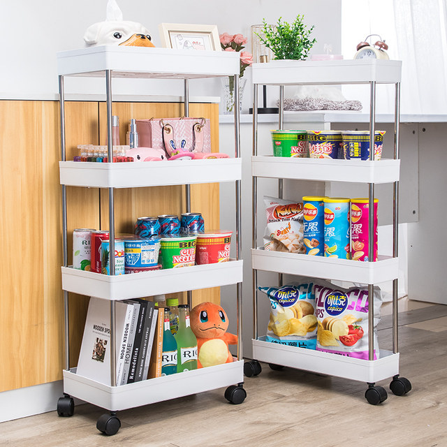 Dormitory trolley clamp storage multi-storey floor kitchen bedroom cosmetic bedside desk snack stand Dormitory trolley clamp storage multi-storey floor kitchen bedroom cosmetic bedside desk snack stand