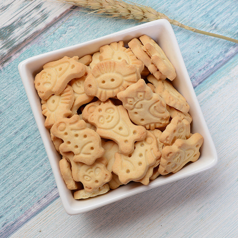 卡通动物型饼干婴幼儿小饼干1-2岁3罐 高钙宝宝辅食磨牙饼干婴儿