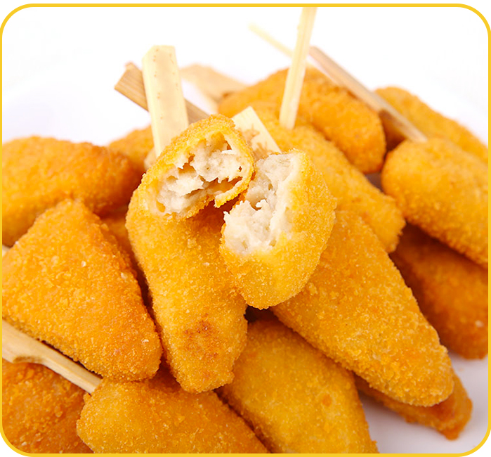 第二半价金甲芝麻鸡柳配菜小吃腌制牙签冷冻鸡肉丸