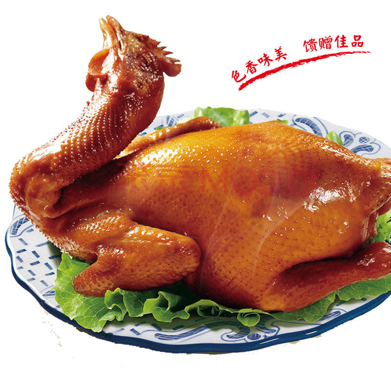 正宗毛嘴卤鸡湖北仙桃特产农家土鸡卤制真空卤肉类