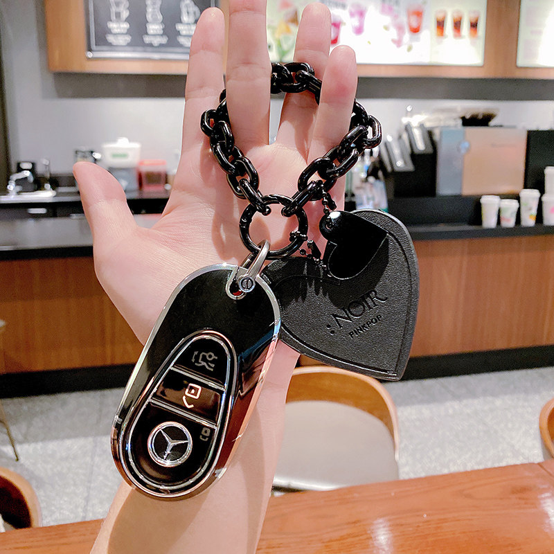 奔驰网红迈巴赫s450ls400lc260l汽车c200l钥匙扣女车用钥匙包