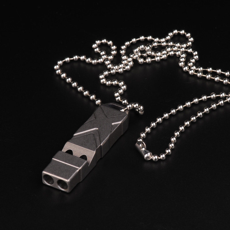 cooyoo wv12 wv22钛合金求生哨救生哨 edc口哨 爆音哨裁判哨 哨子