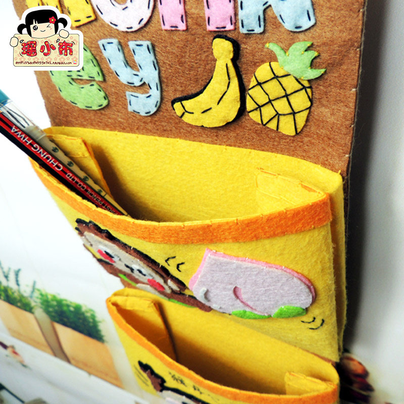 【天天特价】免裁剪墙挂收纳袋衣橱收纳不织布手工布艺diy材料包