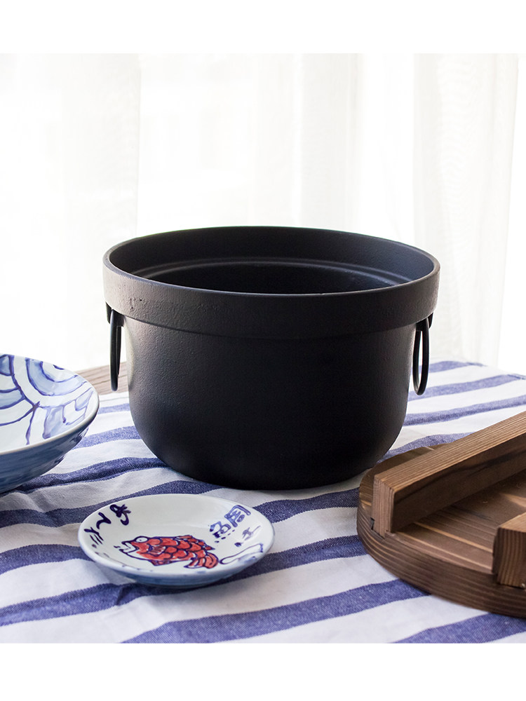 铸铁日本进口南部铁器饭釜ins抖音煲仔饭锅炖肉炖锅