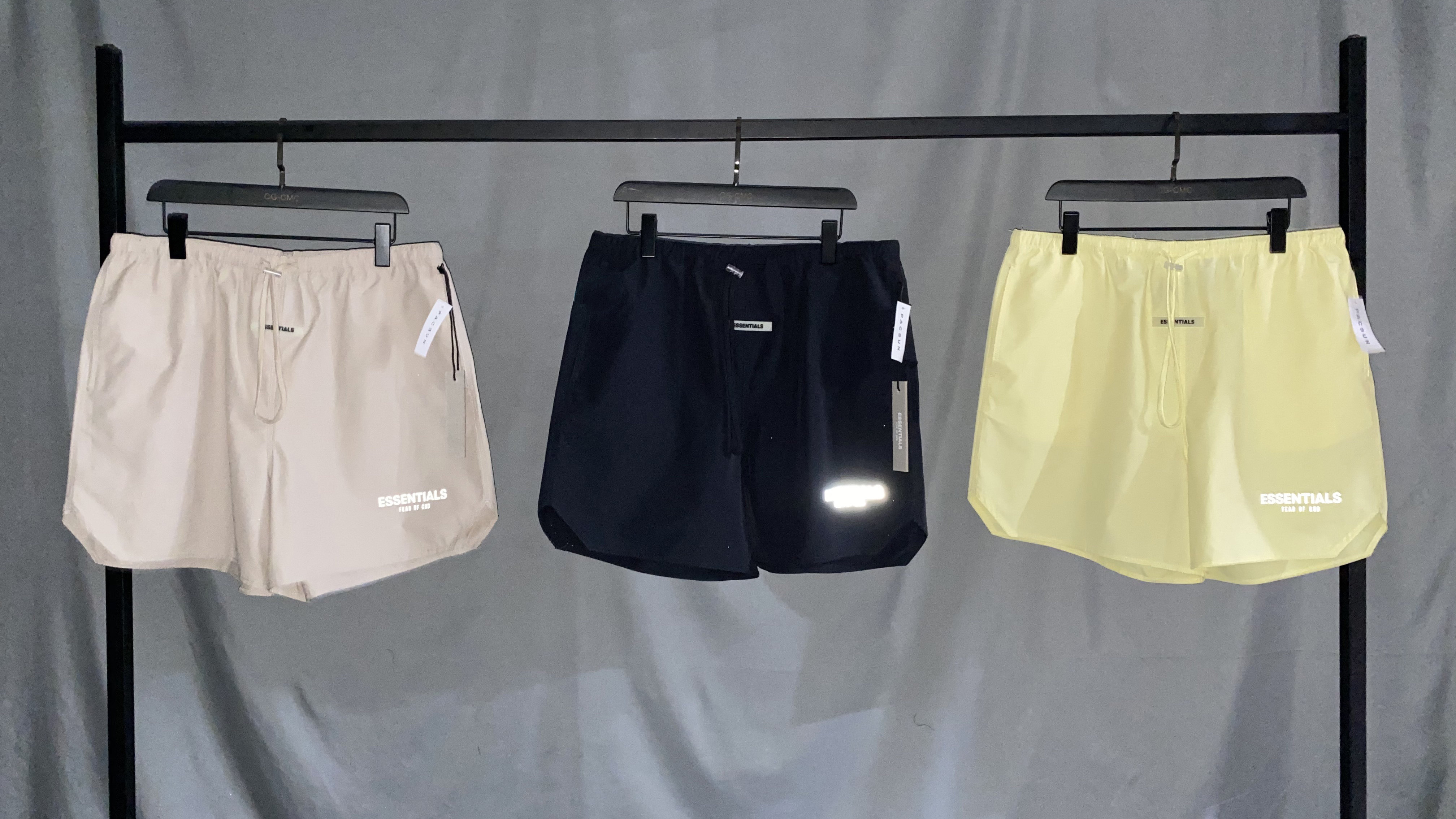 fogessentials复线fearofgod反光尼龙速干短裤休闲裤