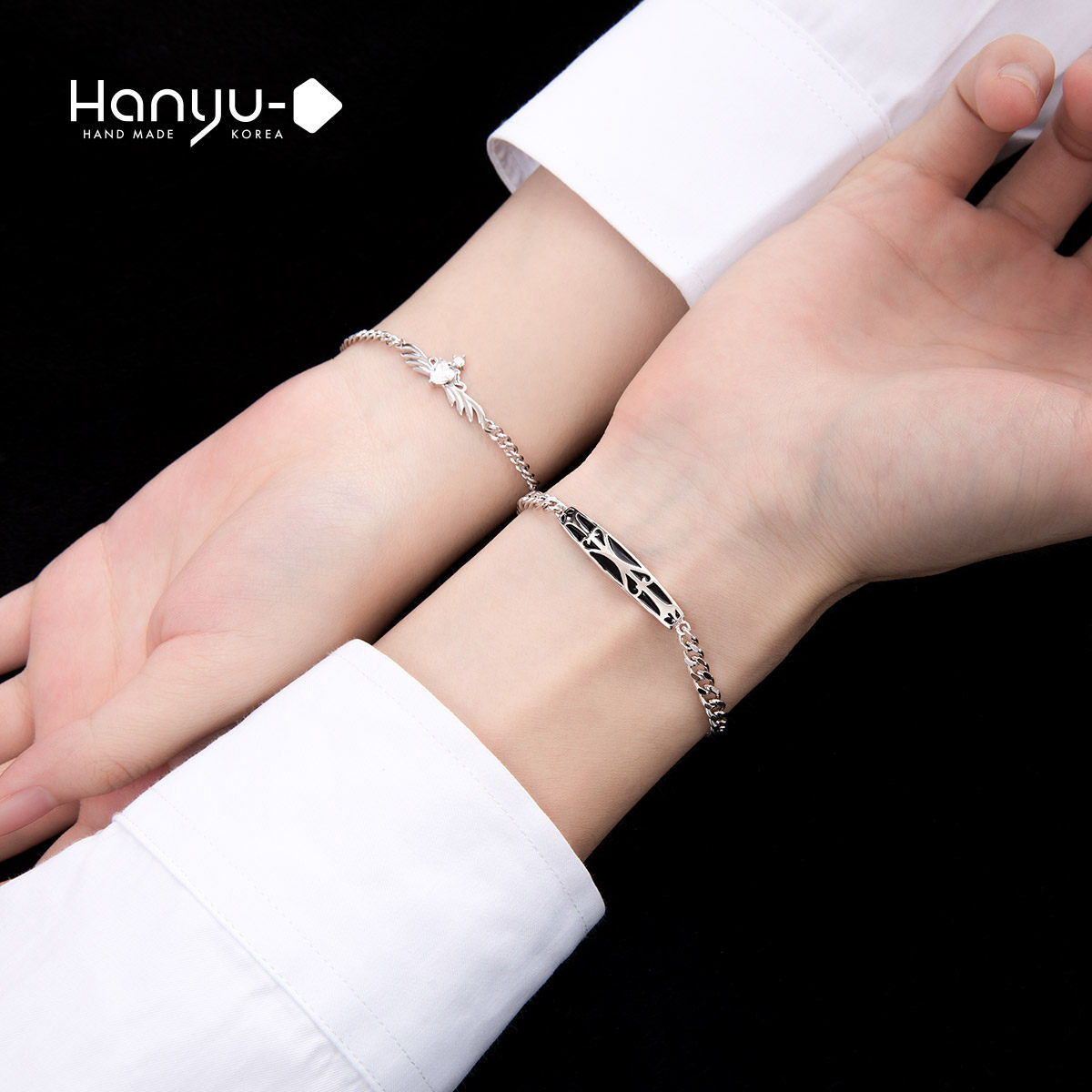 情侣手链一对ins小众设计学生纯银女夏轻奢手链