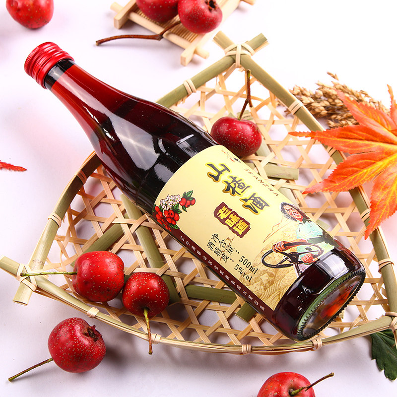 通明山山楂女生甜酒500ml12整箱女士低度水果果酒果酒