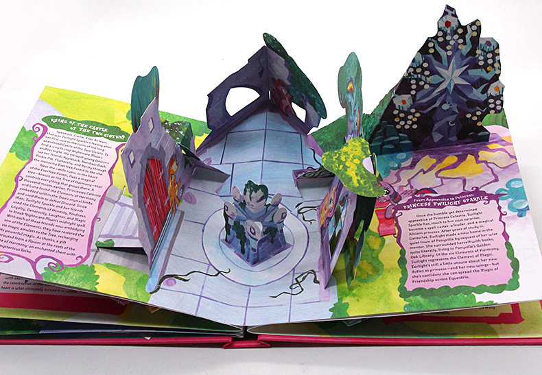 英文原版立体书 my little pony pop-up book 小马宝莉 幼儿英语启蒙