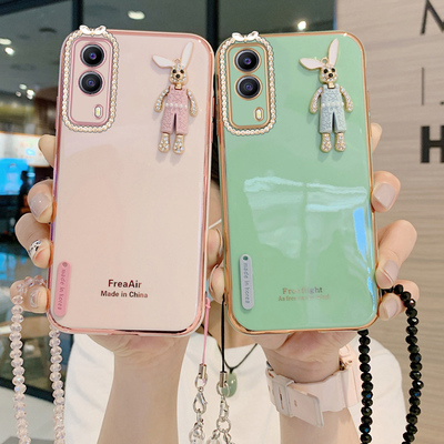 vivoy53s手机壳vivo保护y53s硅胶套5g版全包镜头防摔v2111a日韩卡通