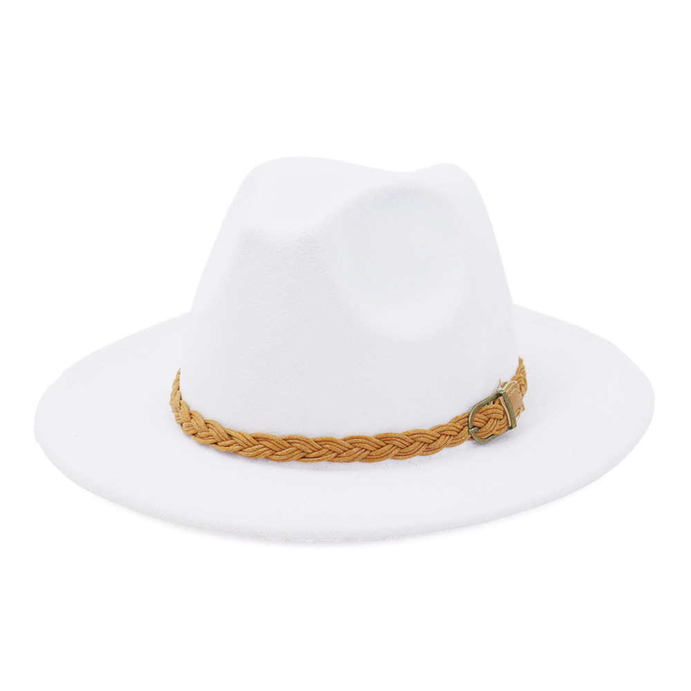 速卖通亚马逊ebay毛呢礼帽男女情侣帽子子平檐大帽子