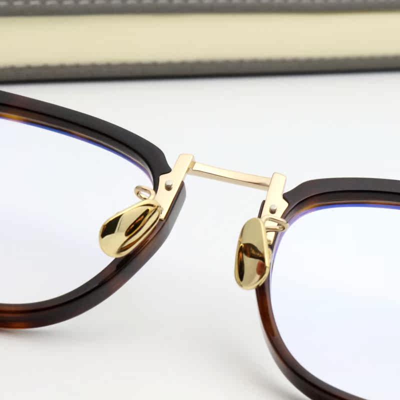 可乐团 余文乐stacy中金眼镜框男可配近视大脸眼镜框架加大码宽脸