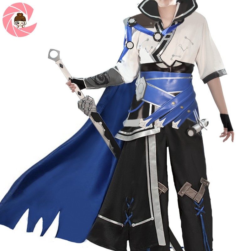 王者农药衣服东方曜cos服装男全套武士服动漫古风cosplay假发鞋剑