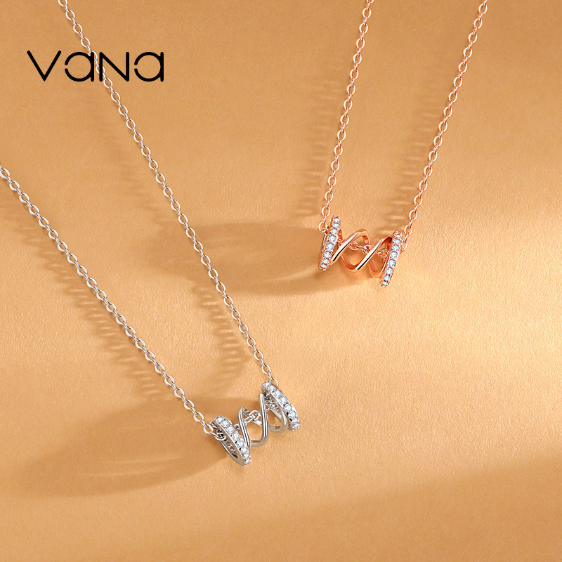 vana小蛮腰项链锁骨纯银2021年新款小众设计礼物项链