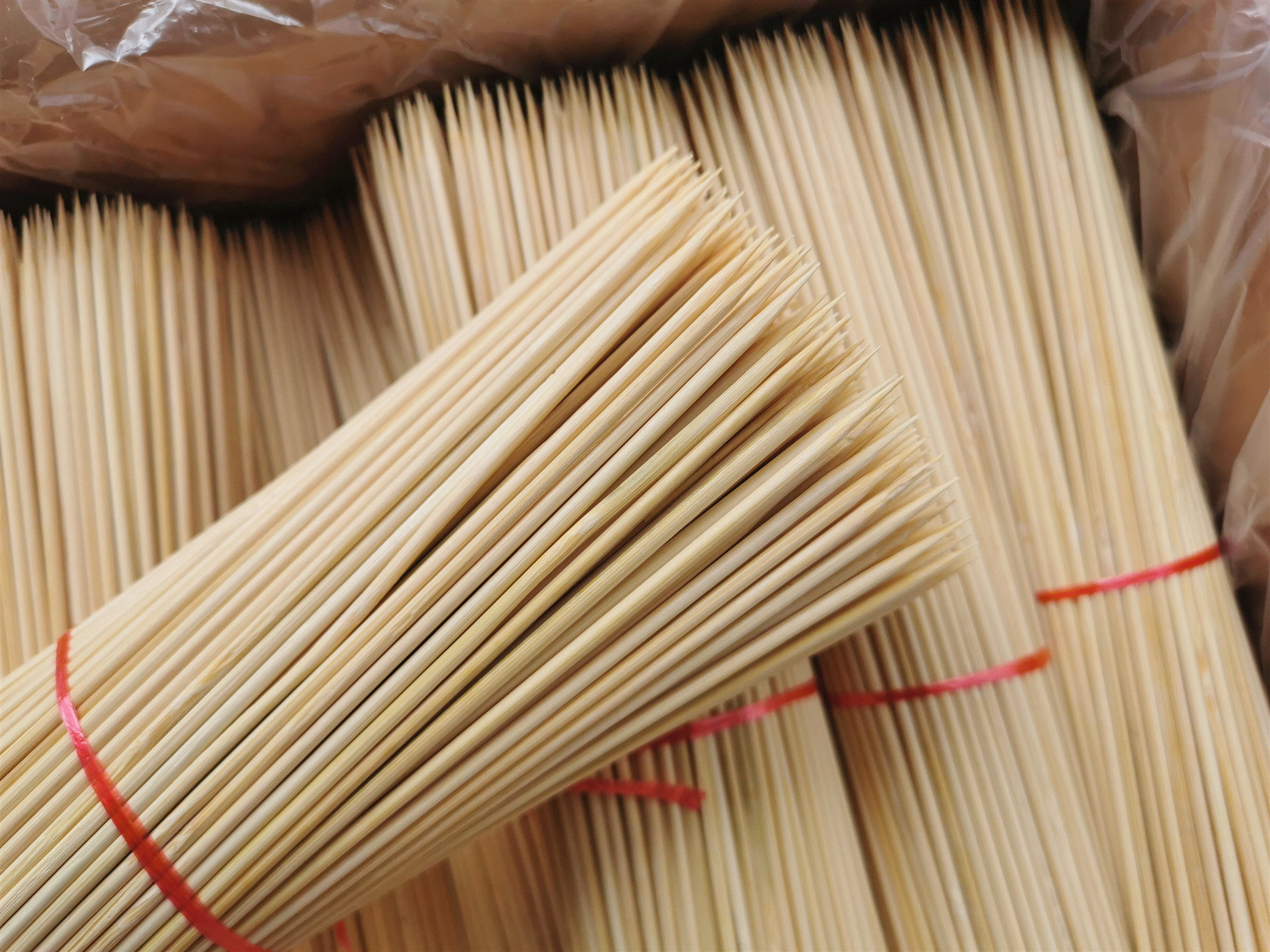 竹签20cm炸串火腿肠羊肉串签子用品工具烧烤商用竹签