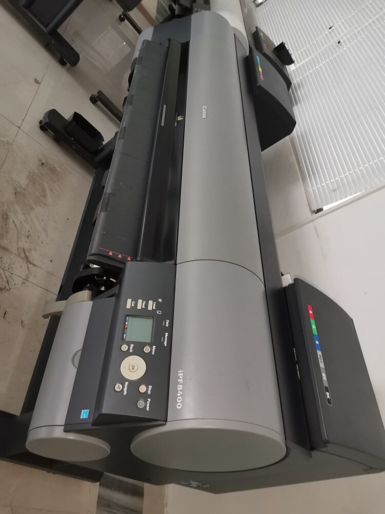 2手佳能ipf8400s大幅面打印机8色绘图仪canon写真机水晶画装饰画
