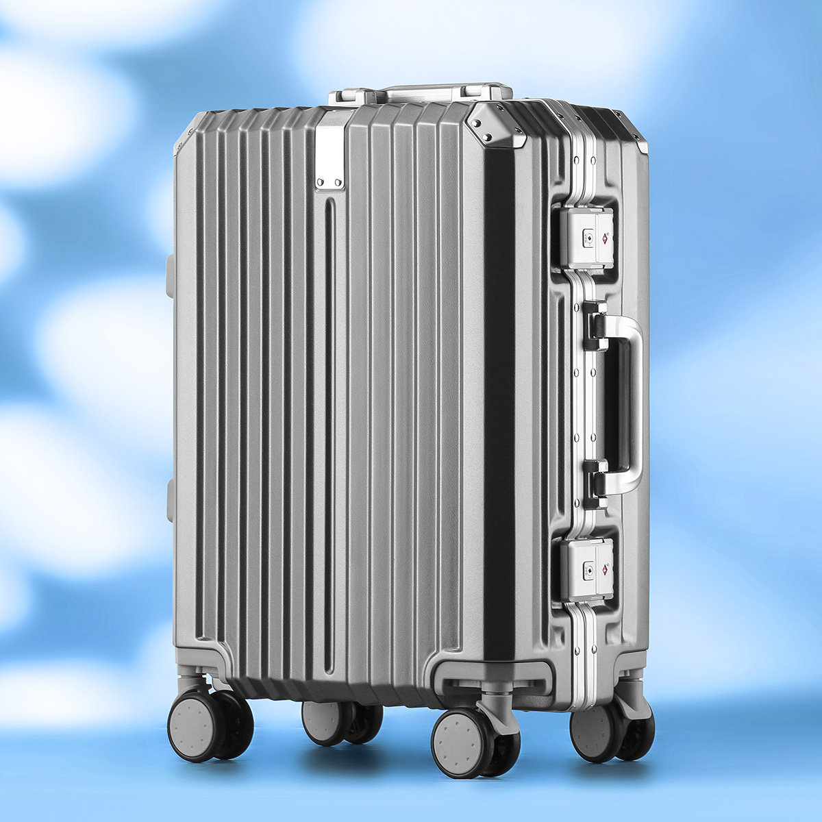 行李箱卡帝乐鳄鱼铝框行李万向旅行24寸大容量拉杆箱26寸旅行箱