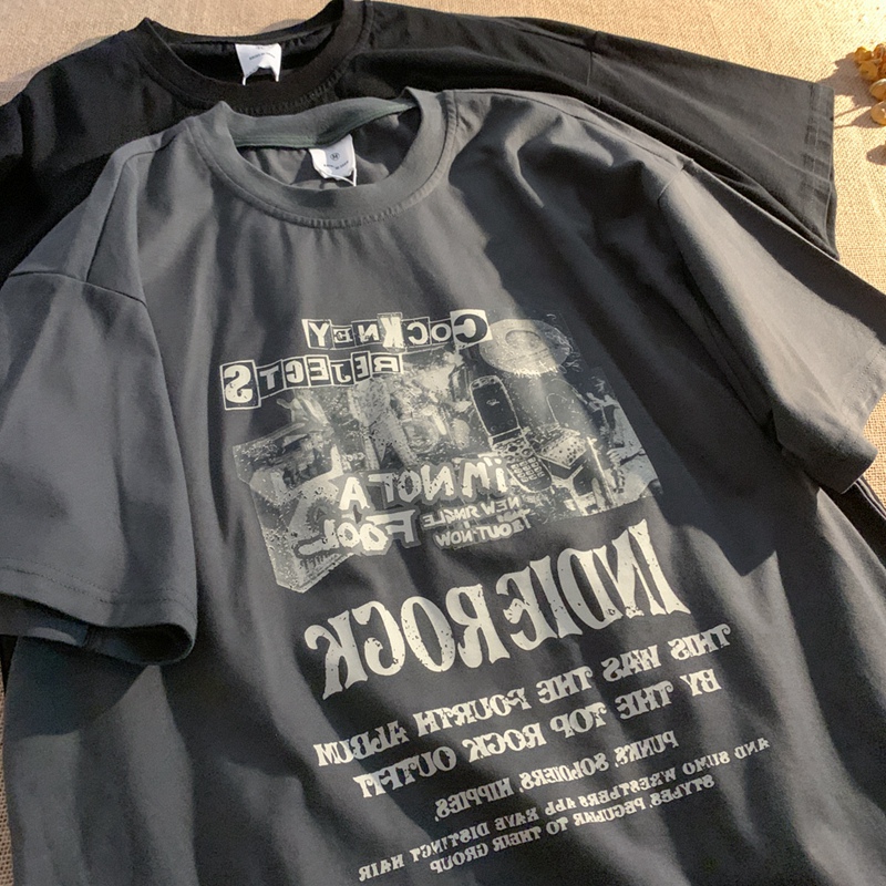 夏季2021年新款ins国潮牌短袖T恤男女百搭宽松oversize炸街hiphop