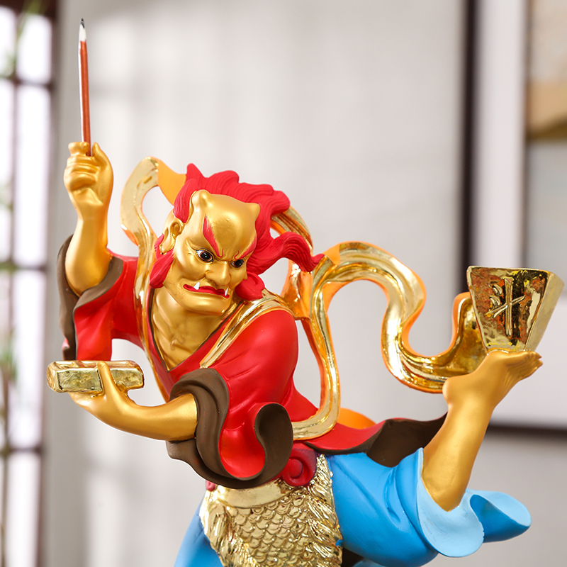 魁星摆件神像16寸踢斗宗教树脂包邮摆件