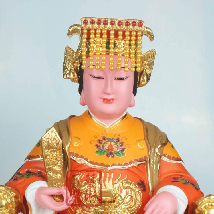 妈祖娘娘神像香樟木雕林默娘道教天上圣母天后摆件