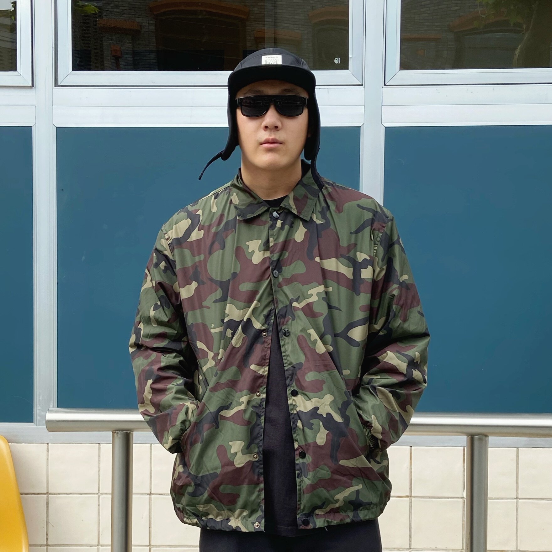 美式街头oldschool西海岸教练夹克滑板街舞嘻哈宽松夹克